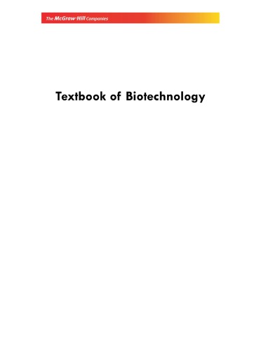 Textbook of biotechnology