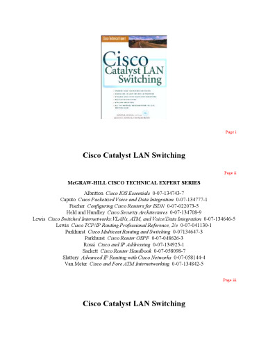 Cisco IOS Essentials
