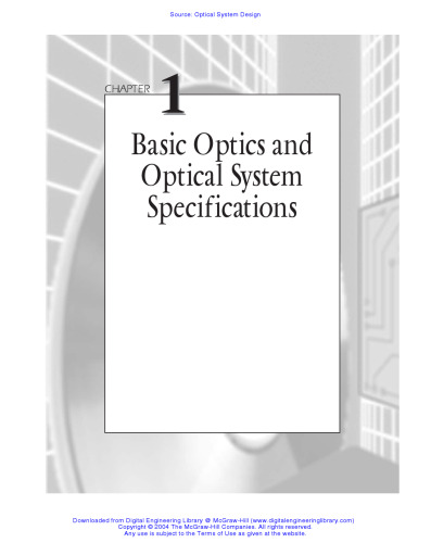 Optical System Design