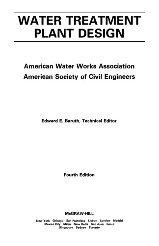 Water Treatment Plant Design