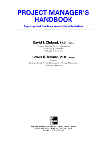 Project Manager's Handbook: Applying Best Practices Across Global Industries