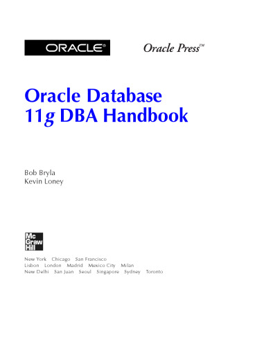 Oracle Database 11g DBA Handbook