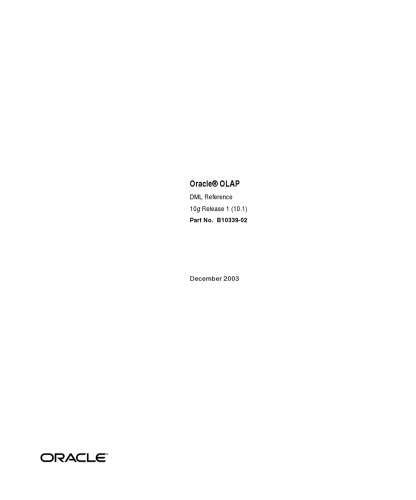 Oracle Essbase & Oracle OLAP : the guide to Oracle's multidimensional solution