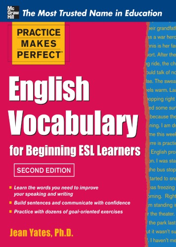 Practice makes perfect: English vocabulary for beginning ESL learners