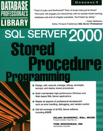 SQL Server 2000 Stored Procedure Programming