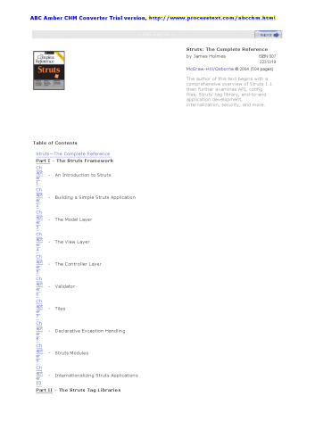 Struts: The Complete Reference