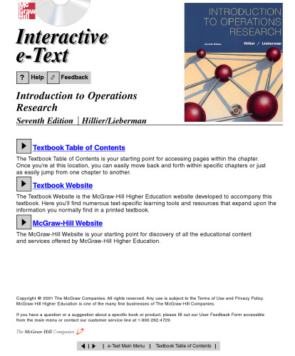 Introduction to Operations Research, 7th Edition