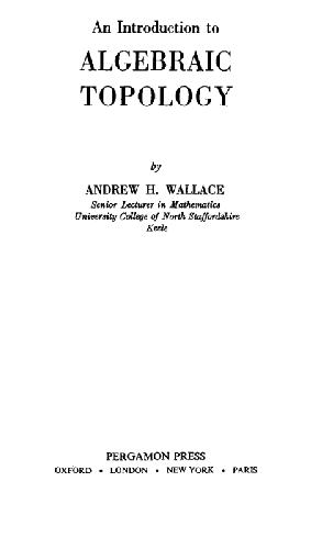 Introduction to algebraic topology