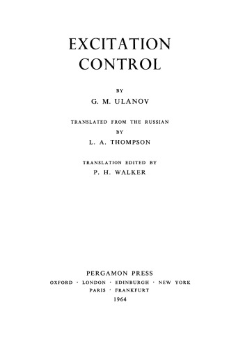 Excitation Control