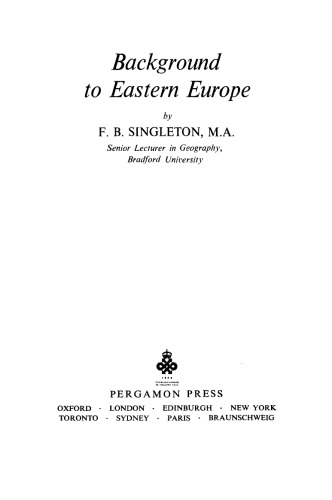 Background to Eastern Europe