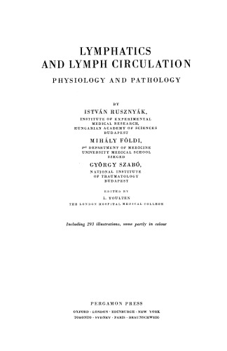Lymphatics and Lymph Circulation. Physiology and Pathology