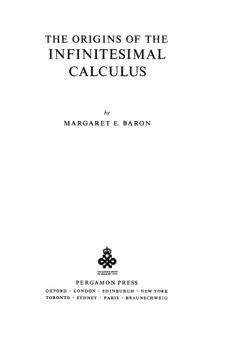 The Origins of Infinitesimal Calculus