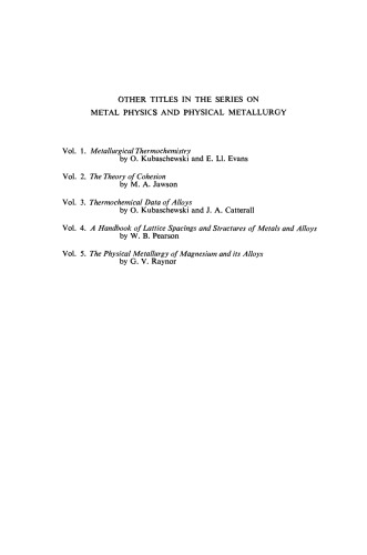 Solid State Physics for Metallurgists