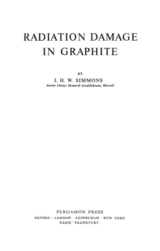 Radiation Damage in Graphite