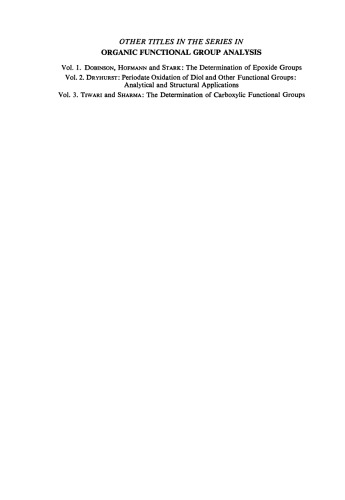 The Determination of Organic Peroxides