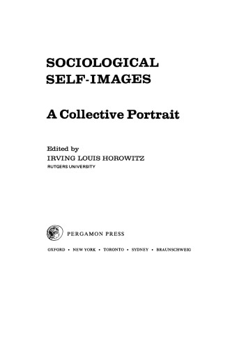 Sociological Self-Images. A Collective Portrait