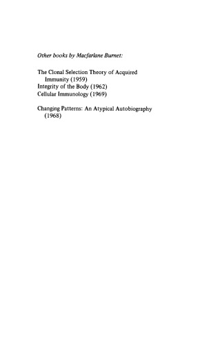 Immunological Surveillance