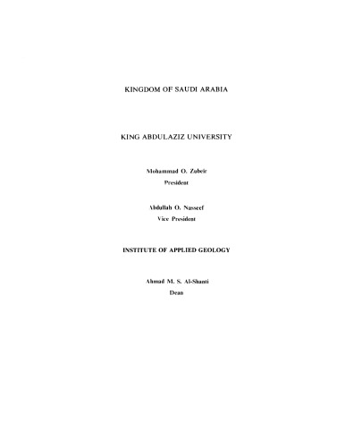 Evolution and Mineralization of the Arabian–Nubian Shield. Proceedings of a Symposium Convened by Ahmad M.S. Al-Shanti