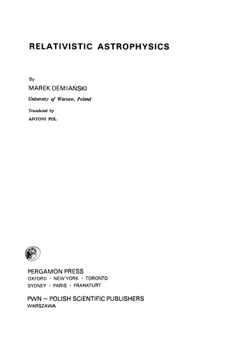 Relativistic Astrophysics
