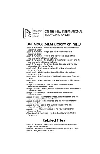 The Obstacles to the New International Economic Order