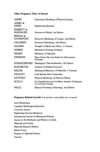 Ion Implantation Into Metals. Proceedings of the 3rd International Conference on Modification of Surface Properties of Metals by Ion Implantation, Held at UMIST, Manchester, UK, 23–26 June 1981