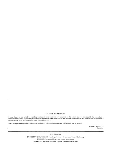Control Applications of Nonlinear Programming and Optimization. Proceedings of the Fifth IFAC Workshop, Capri, Italy, 11–14 June 1985