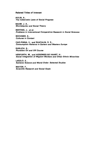 Sociology and Social Practice. A Sociological Analysis of Contemporary Social Processes and Their Interrelationship with Science