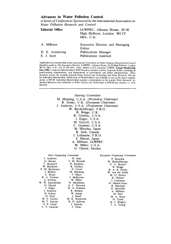 Instrumentation and Control of Water and Wastewater Treatment and Transport Systems. Proceedings of the 4th IAWPRC Workshop Held in Houston and Denver, U.S.A., 27 April – 4 May 1985