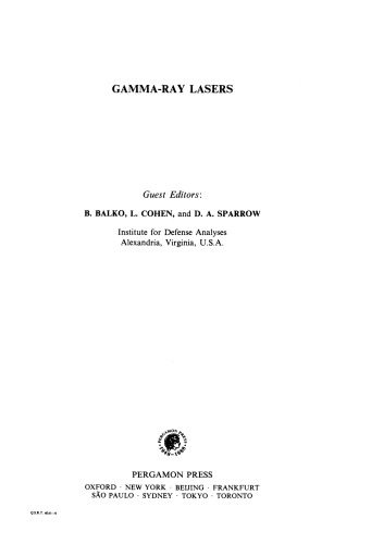 Gamma-Ray Lasers