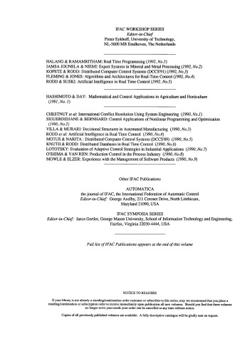 Expert Systems in Mineral and Metal Processing