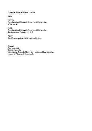 The Chemistry of Non-Sag Tungsten