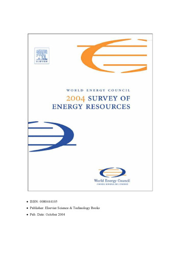 World Energy Council Survey of Energy Resources