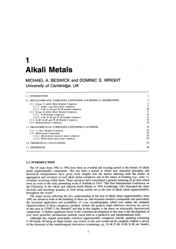 Comprehensive organometallic chemistry II : a review of the literature 1982-1994