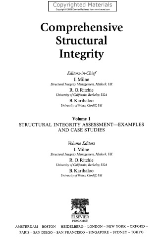 Comprehensive Structural Integrity, Volumes 1-10