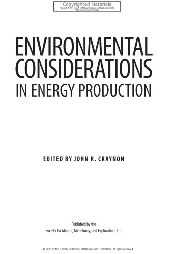 Environmental Considerations in Energy Production