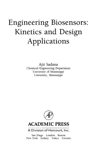 Engineering Biosensors - Kinetics and Design Applications