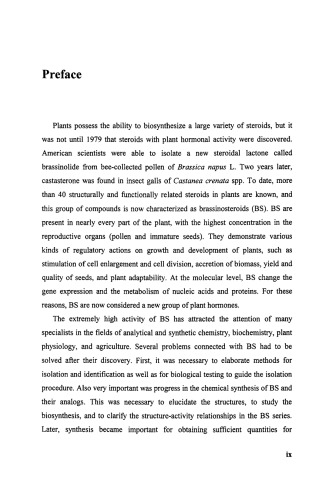Brassinosteroids. A New Class of Plant Hormones