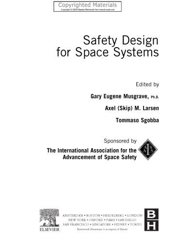 Safety Design for Space Systems
