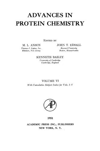 Advances in Protein Chemistry, 6