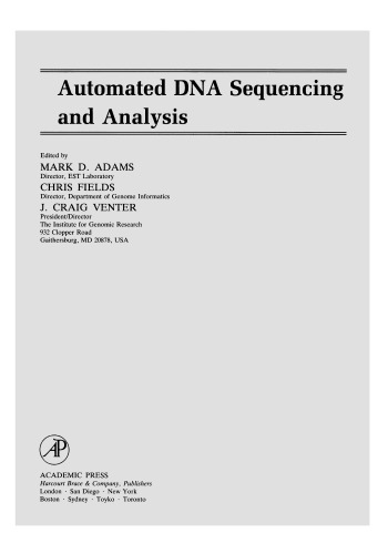 Automated DNA Sequencing and Analysis