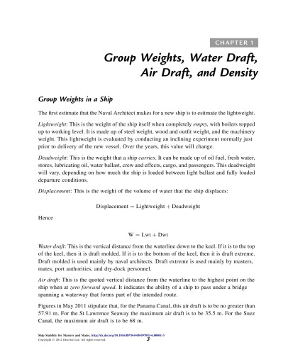 Ship Stability for Masters and Mates