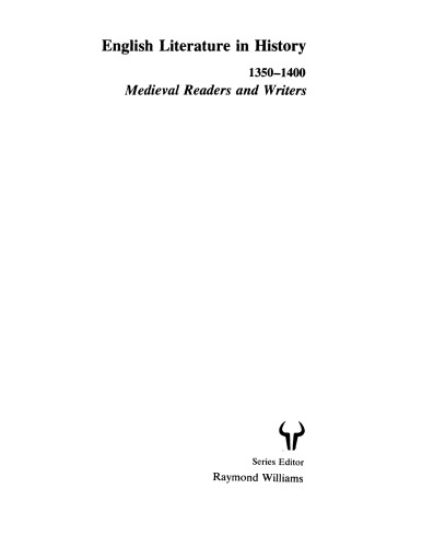 Medieval readers and writers, 1350-1400