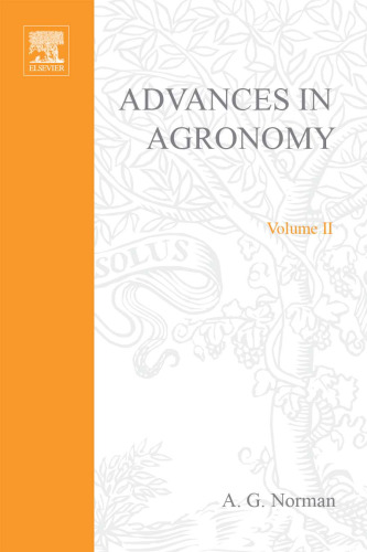 Advances in Agronomy, Vol. 1