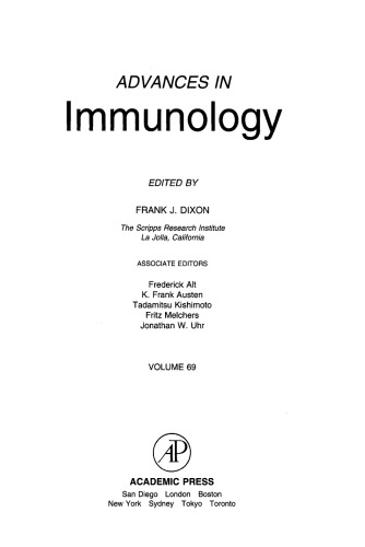 Advances in Immunology, Vol. 69