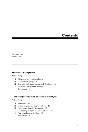 Amylin: Physiology and Pharmacology