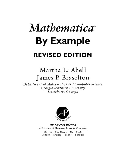 Mathematica® by Example