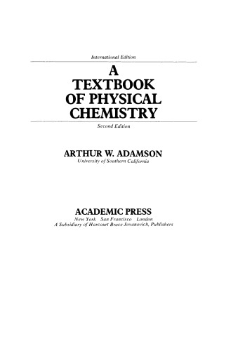 A Textbook of Physical Chemistry