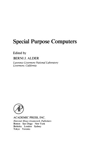 Special Purpose Computers