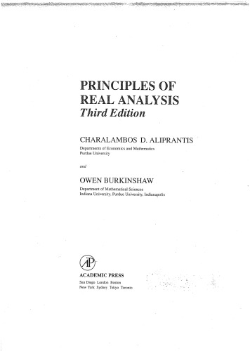Principles of Real Analysis