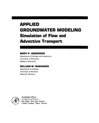 Applied Groundwater Modeling